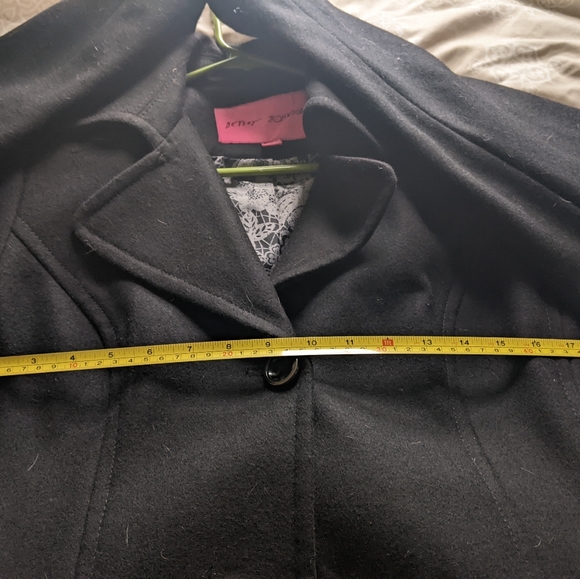Betsey Johnson Corset Fit and Flare Wool Coat - Picture 11 of 13